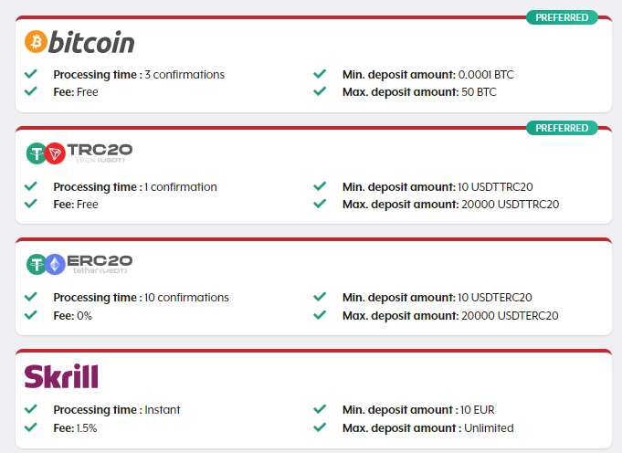 Asian Connect Deposit Methods