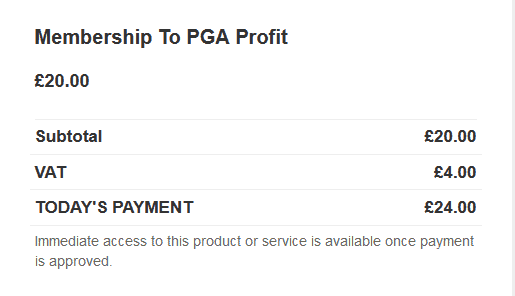 PGA Profit Trial